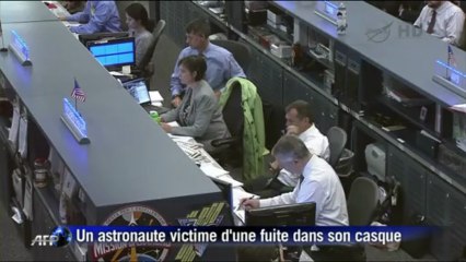 Un astronaute victime d'une mystérieuse fuite dans son casque
