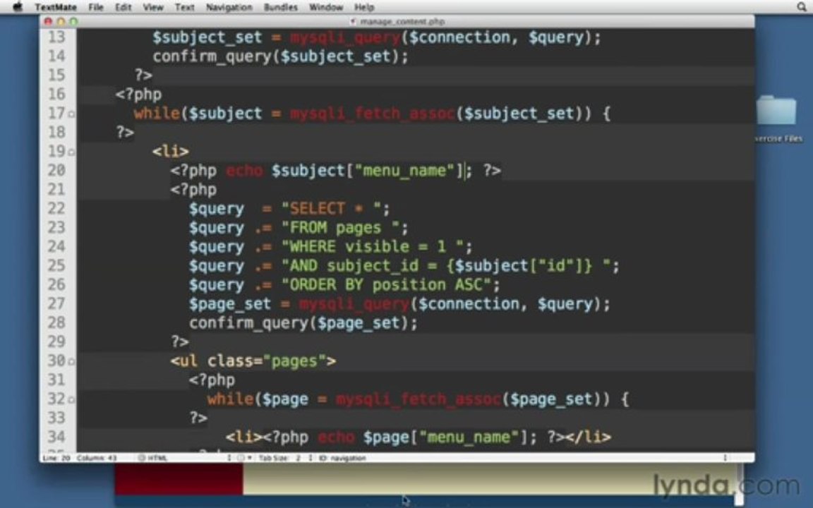 16.01.Adding pages to the navigation subjects