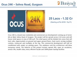 Ocus 24K Gurgaon | Buniyad Realestate Services