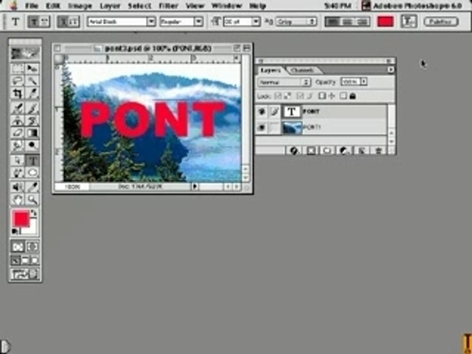 photoshop - Texte editable