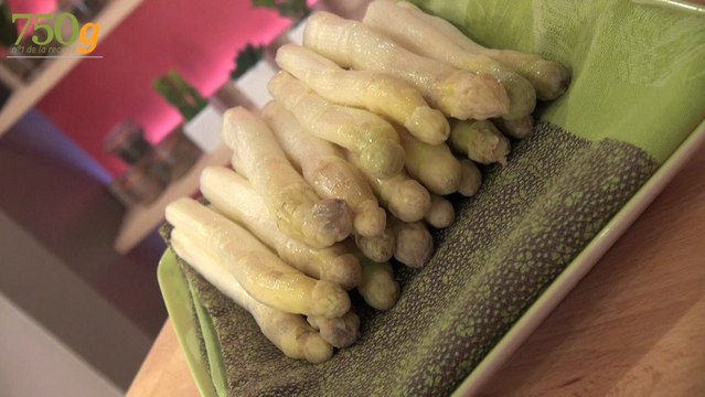 Botter et cuire des asperges blanches - 750 Grammes