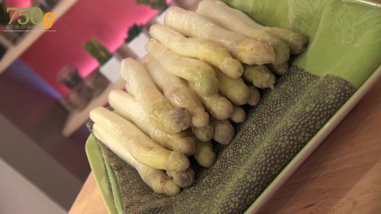 Botter et cuire des asperges blanches - 750 Grammes