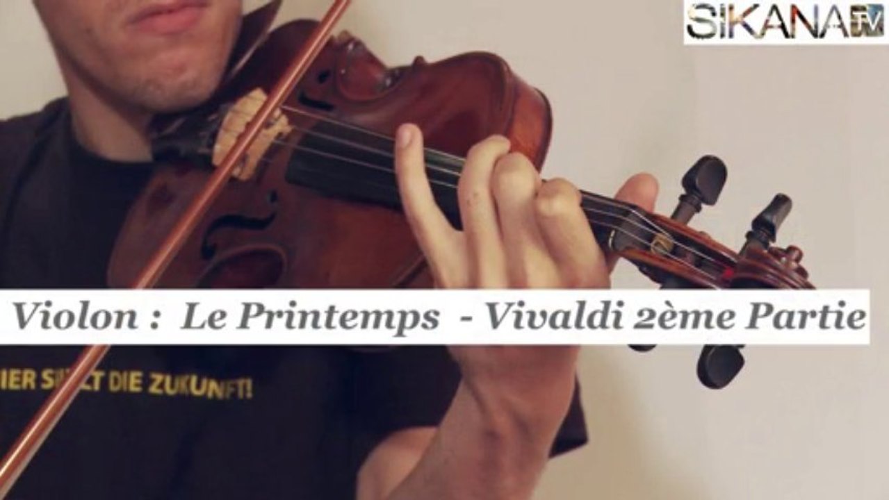 Cours violon : Le printemps partie 2 - Vivaldi - HD