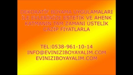 Dekoratif Ev Boyama Nasıl  Yapılır ?