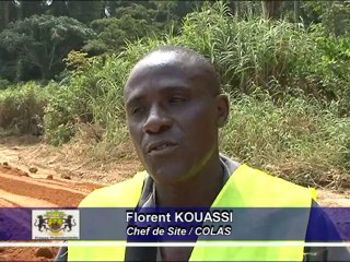 Reportage sur la réhabilitation de la route de Cap Estérias au Gabon - juillet 2013