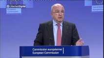 Joaquín Almunia anuncia la decisión de la UE sobre las ayudas al sector naval español