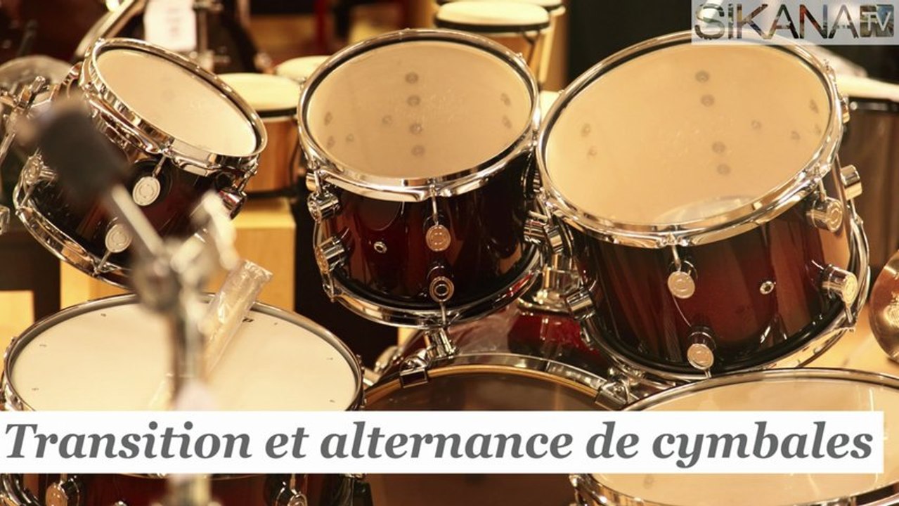 Cours de batterie : Transition et alternance de cymbales - HD