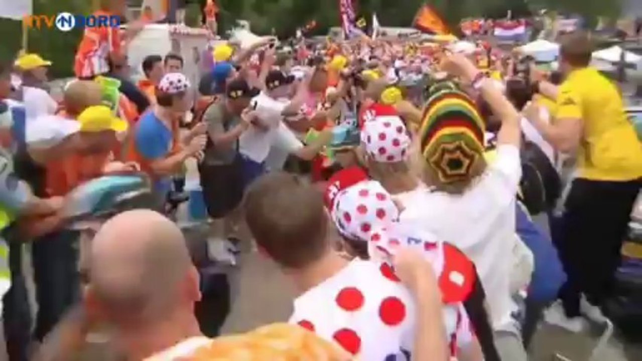 Bocht 7 op de Alpe dHuez kleurt oranje - RTV Noord