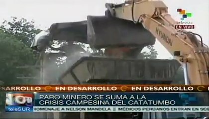 Comienza paro nacional minero en Colombia