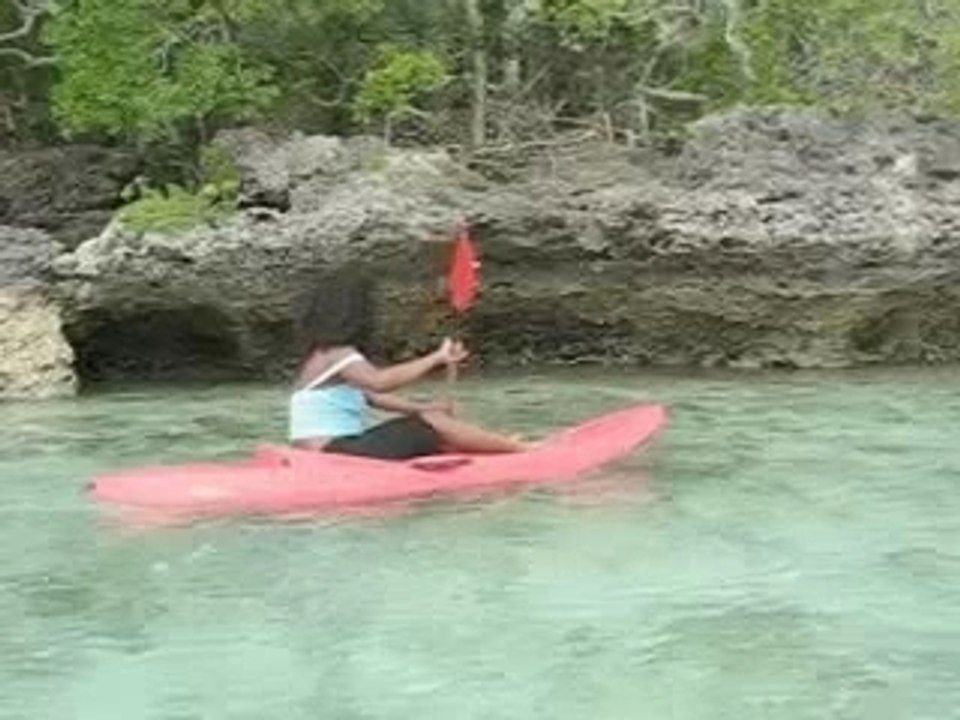 Kayak baie de Gadji, île des Pins