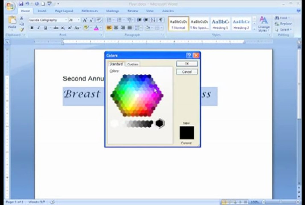 Word 2007_ Formatting Text
