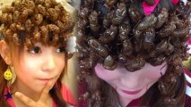 Japanese Celebrity Woos Fans with Cicadas in Her Hair