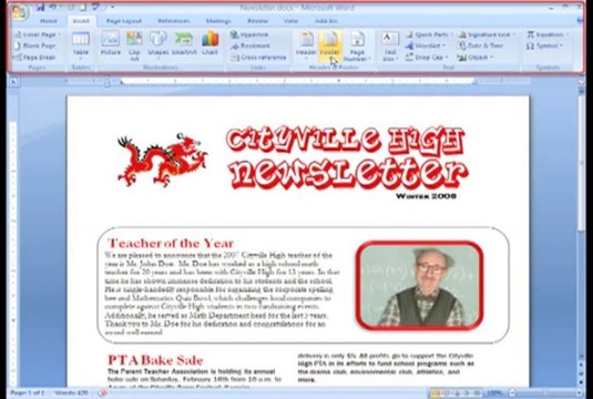 Word 2007_ Working with Headers and Footers