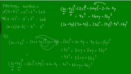 04 - Produtos notáveis - Aula 2