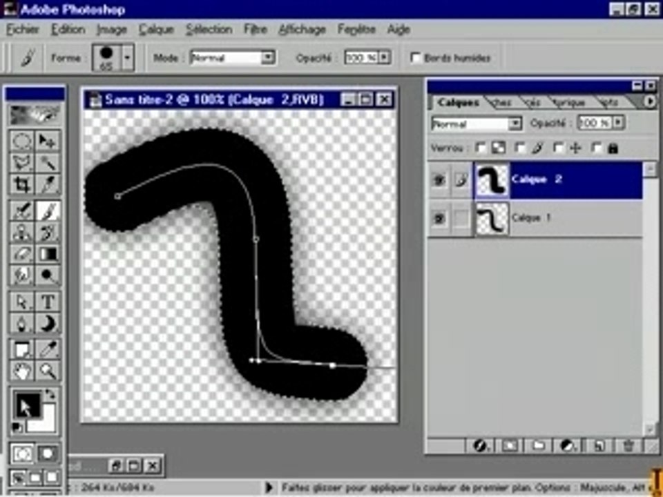 photoshop - Tube metallique avec anneaux