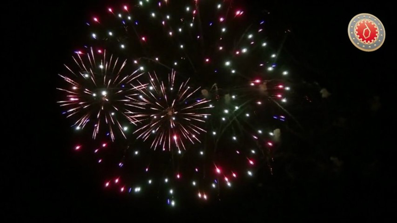 Montigny en Ostrevent - Feu d'artifice du 14 juillet - Samedi 13 juillet 2013