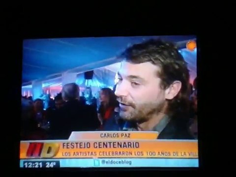 Pedro nota canal 12 de Córdoba (100 años de Carlos Paz) - 17 de Julio (video de @CordobesitasPyP)