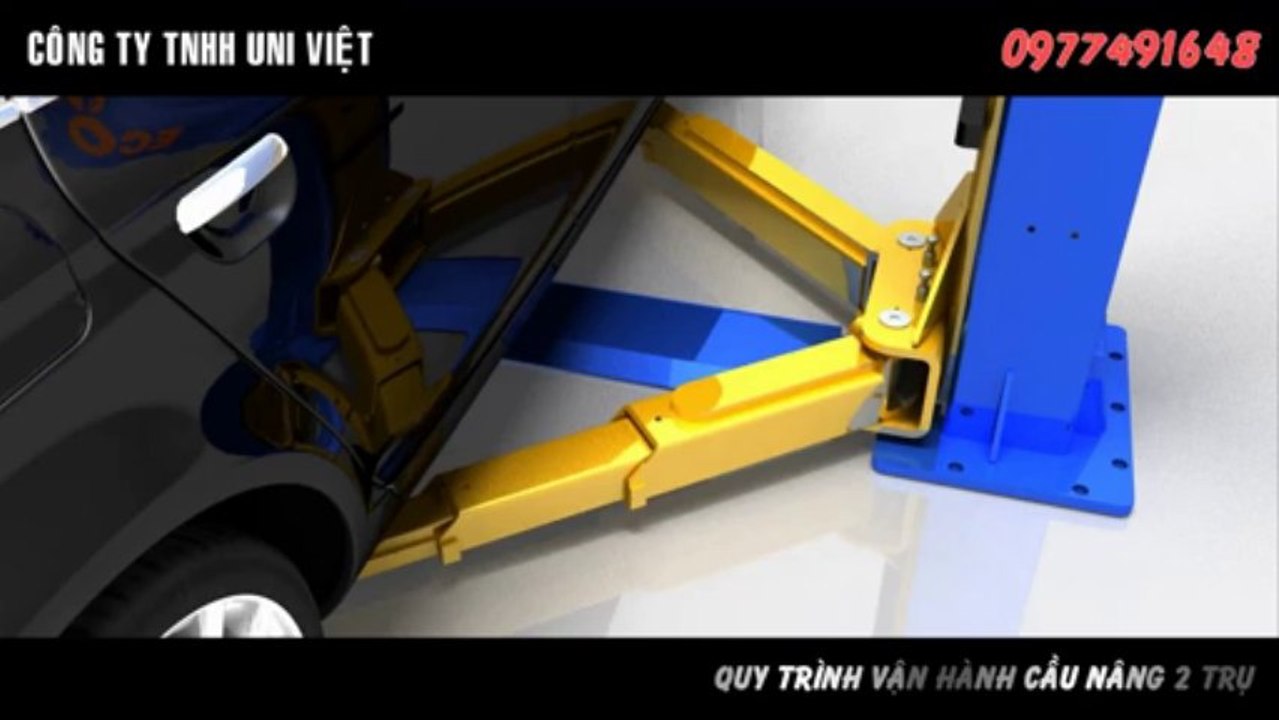 Quy trình vận hành cầu nâng 2 trụ
