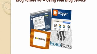 Blog Failure – 10 Reason of Why You