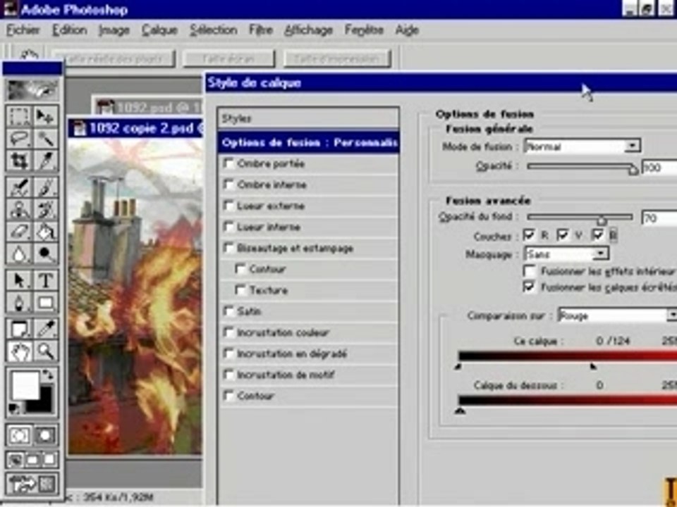 photoshop - options de masque
