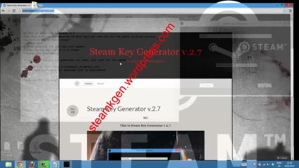 New Steam Key Generator v.2.7 2013 Download link