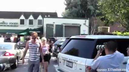 Miley Cyrus Bra-less