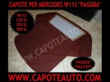 cappotta capote auto Mercedes Pagoda cabrio 230 250 280 sl w113 vendo prezzo lunotto tessuto originale