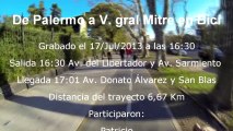 De Palermo a V. gral Mitre en Bici