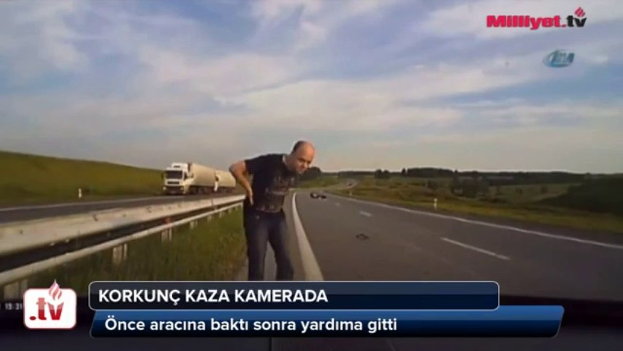 Çarptığı Kişiden Önce Arabasını Kontrol Etmek