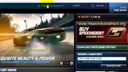 How To Buy Speed Boost By SMS In NFS World HD