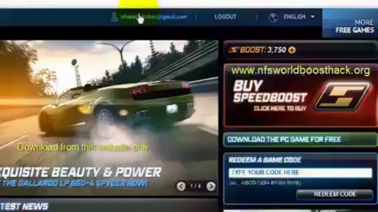 How To Buy Speed Boost By SMS In NFS World HD