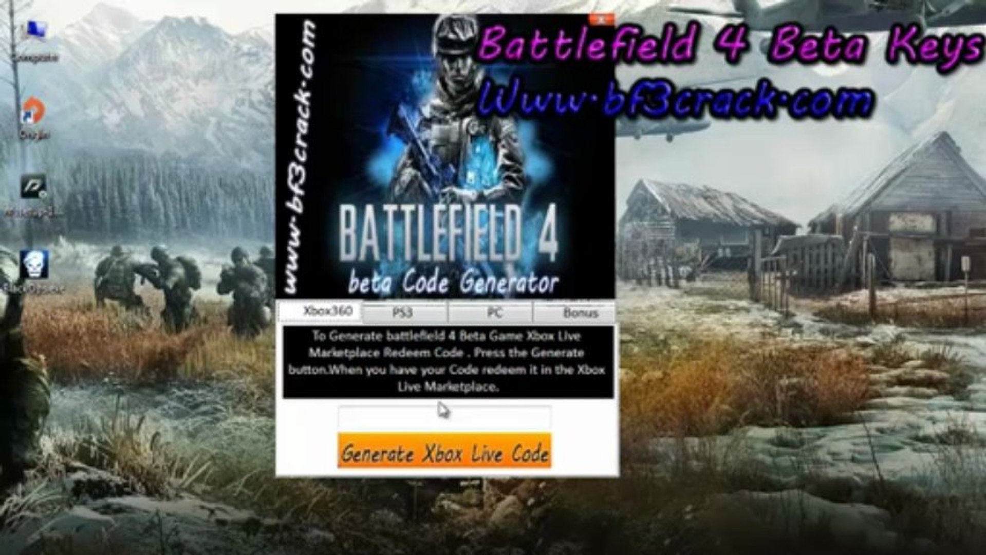 Battlefield 4 BETA Redeem Keys Xbox 360, PS3 & PC - video Dailymotion