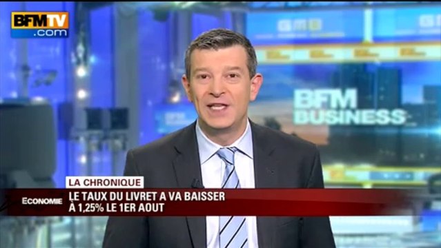 Chronique éco de Nicolas Doze: le taux du livret tombe de 1,75% à 1,25% - 18/07