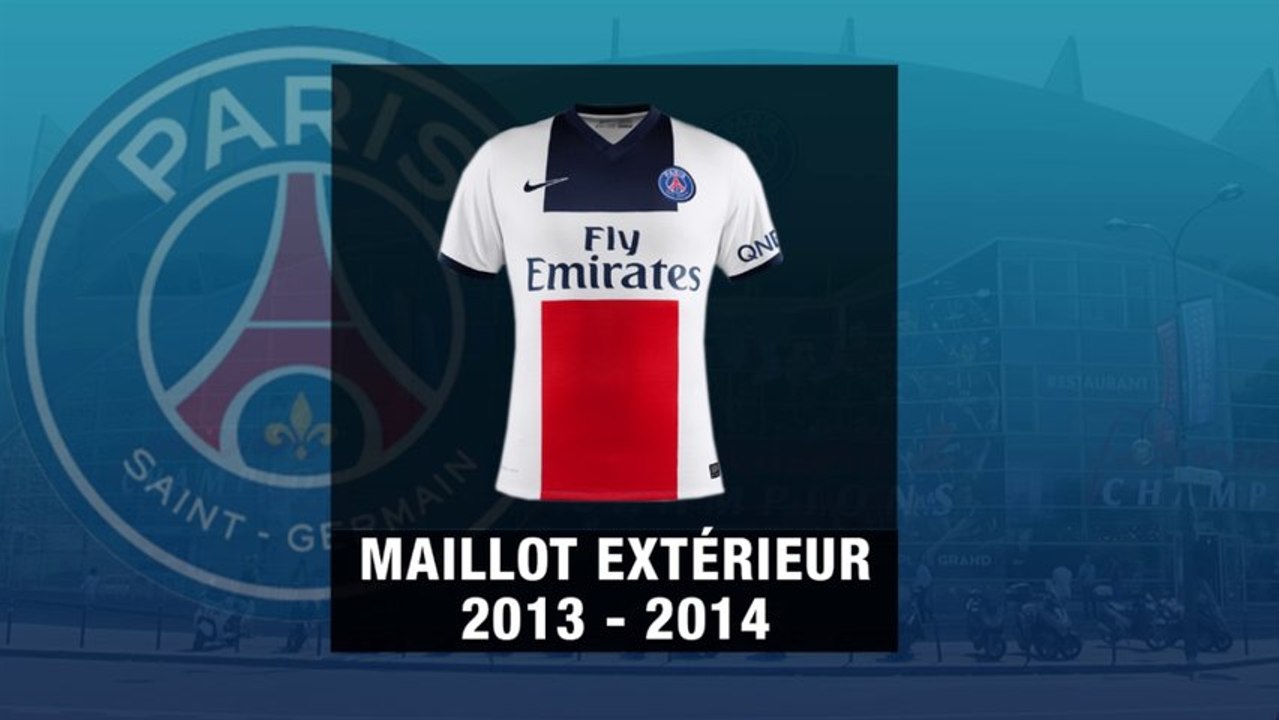 PSG : les 10 derniers maillots extérieur