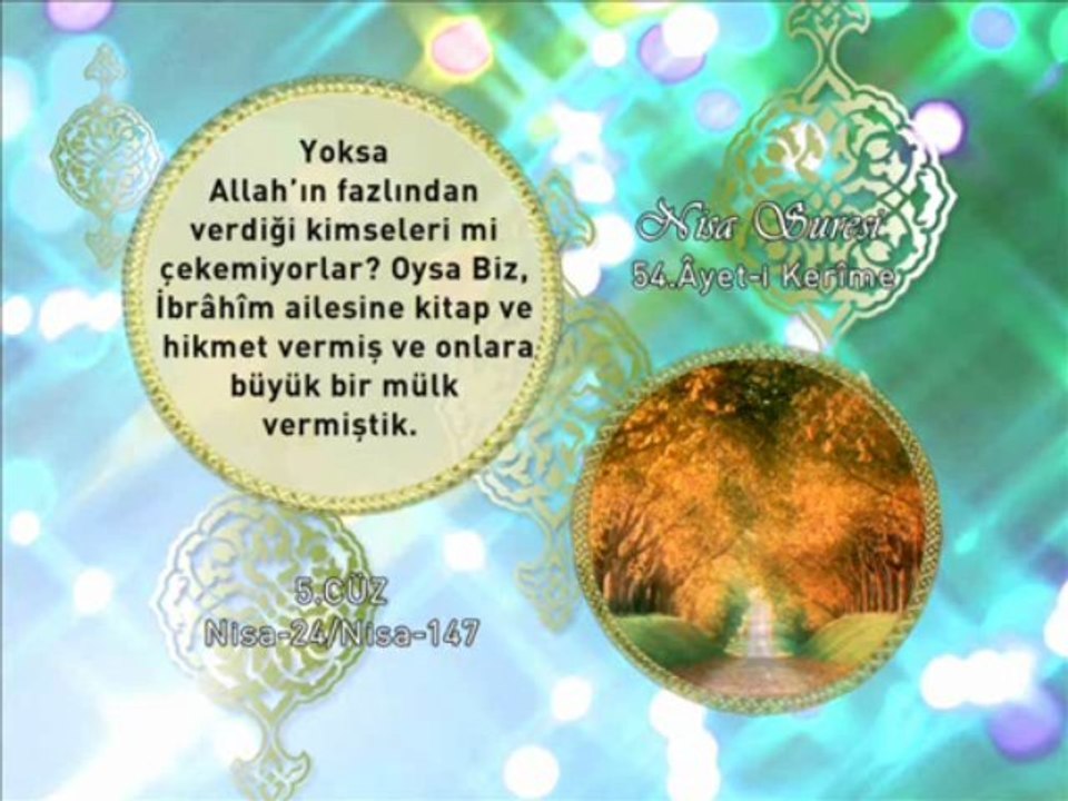 5. cüz 1. bölüm Ku'an- Kerim Hatim ve Meal okyay dernegi