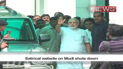 Satirical website on Modi shuts down