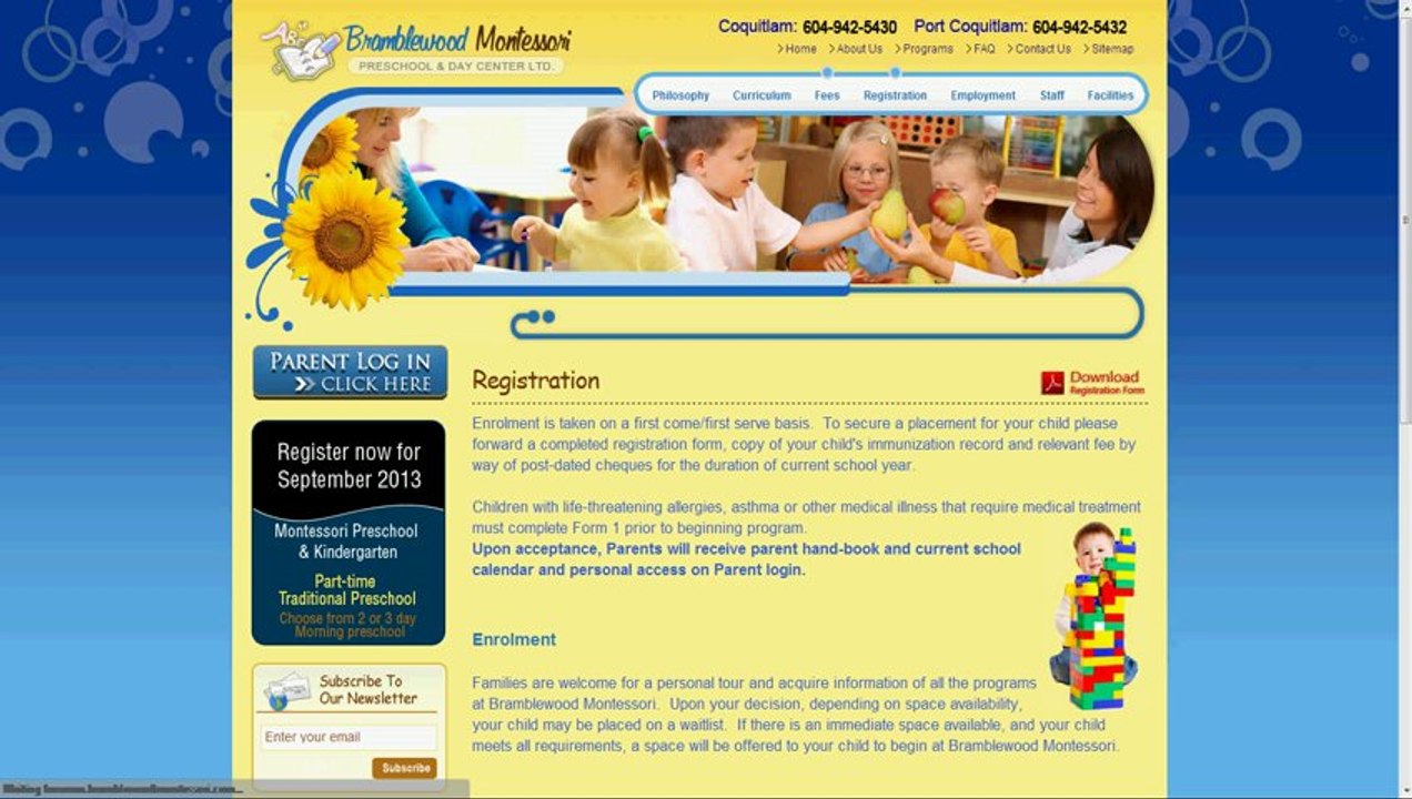 Daycare Coquitlam - Bramblewood Montessori Daycare and Preschool