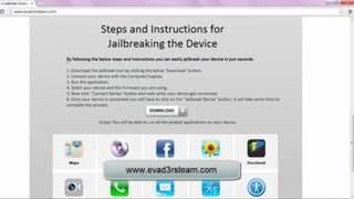 Download Free Evasion Full Untehered Jailbreak Tool by Evad3rsteam For 6.1.3 iPhone 5, iphone 4,  iPhone 3GS, iPad3