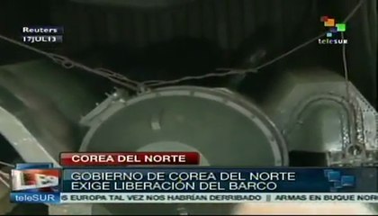 Corea del Norte pide liberar a tripulación del barco en Panamá