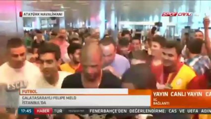 Felipe Melo'nun İstanbul'a Geliş Görüntüleri..