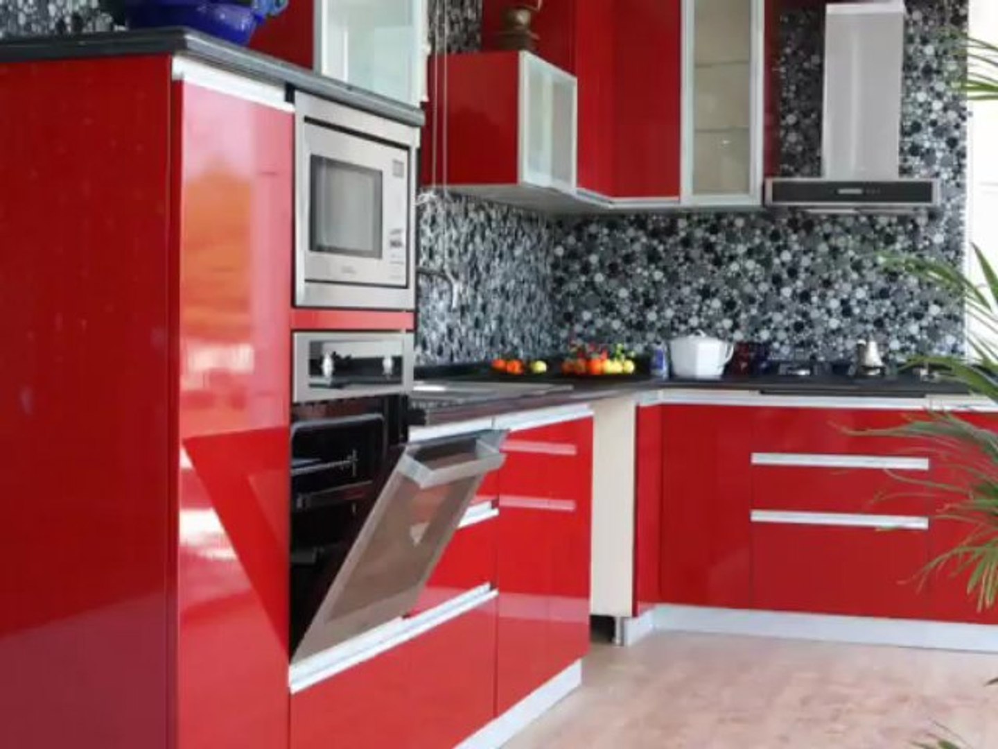 kırmızı mutfak dolapları - Dailymotion Video
