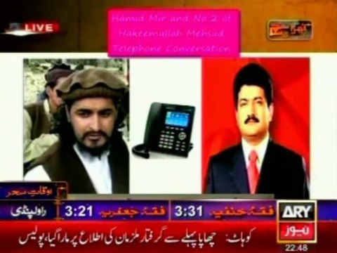 Mubasher Lucman exposed telephonic conversation with Hamid Mir and Hakeem Ullah Masood