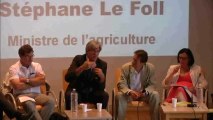Débat avec Stéphane Le Foll, Ministre de l'agriculture lors des Rencontres Nationales des agricultures - première partie