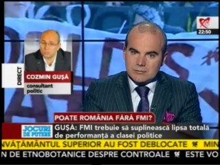 Cozmin Gusa despre FMI: strategii perdante; Ponta lucreaza dupa dictare