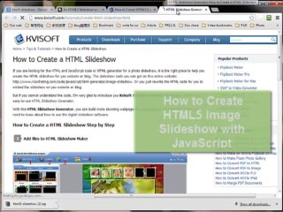 How to Create HTML5 Photo Slideshow