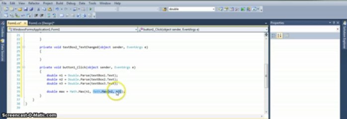 Finding maximum number in C#