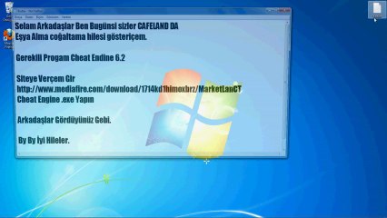 Cafeland - Eşya Alma Çoğalma Hilesi.