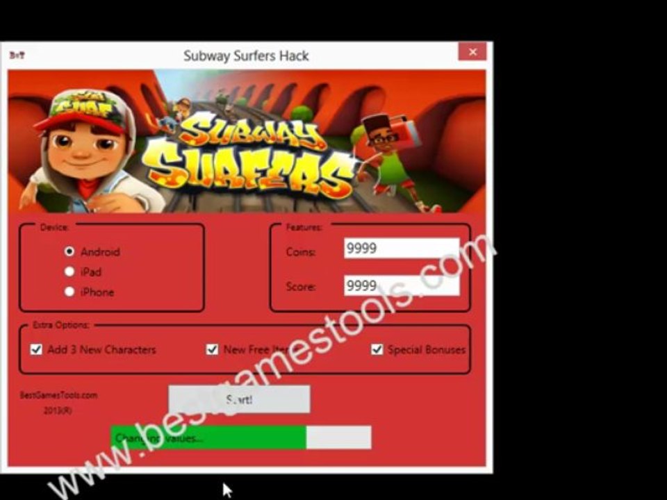 !2013! Subway Surfers Hack Download! Free score coins!