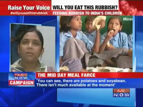 Insect infested food served to school children