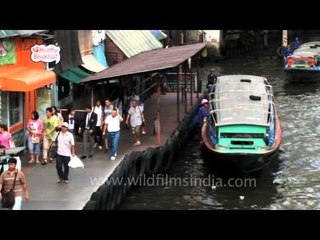 Khlong Saen Saep water bus in Bangkok